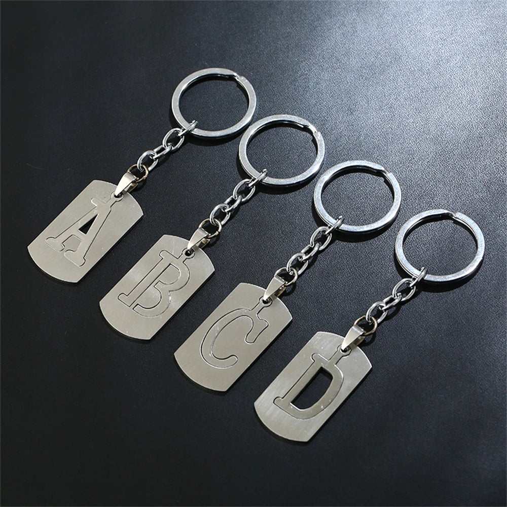 English Alphabet letter keychain