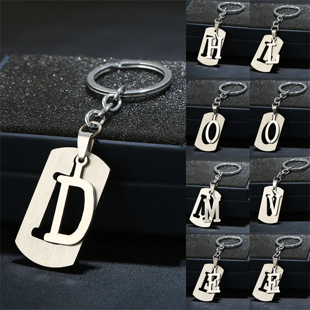 English Alphabet letter keychain