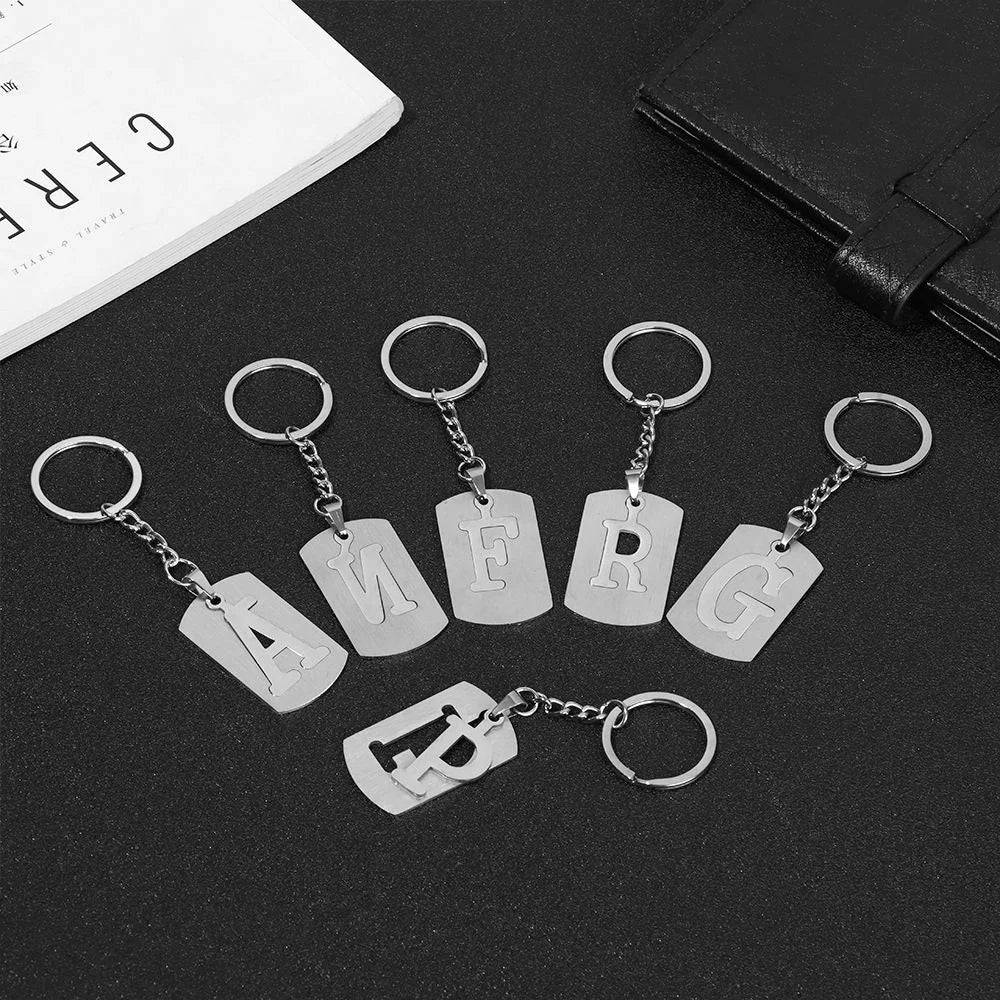 English Alphabet letter keychain